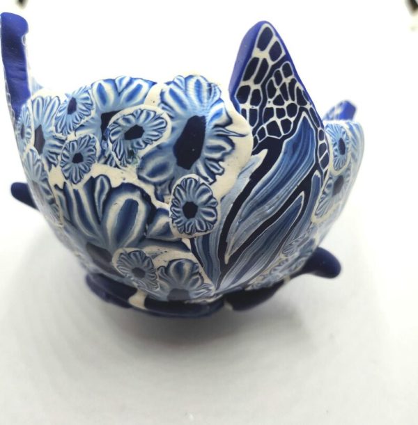 Butterfly Bowl, Bowl, Polymer Clay Trinket Bowl, Handmade Bowl, Trinket Bowl, OOAK Gift, Clay Bowl