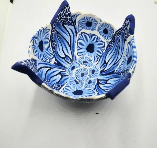 Butterfly Bowl, Bowl, Polymer Clay Trinket Bowl, Handmade Bowl, Trinket Bowl, OOAK Gift, Clay Bowl