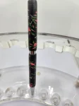 Art Deco Twist Pen in Chrome .Tea rose designed Pen, Hand turned pen, Handmade