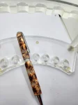 Art Deco Twist Pen in Antique Silver. Flowers designed Pen, Hand turned pen, Handmade