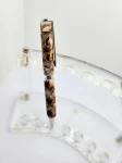 Art Deco Twist Pen in Antique Silver. Flowers designed Pen, Hand turned pen, Handmade