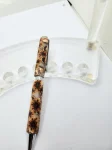Art Deco Twist Pen in Antique Silver. Flowers designed Pen, Hand turned pen, Handmade