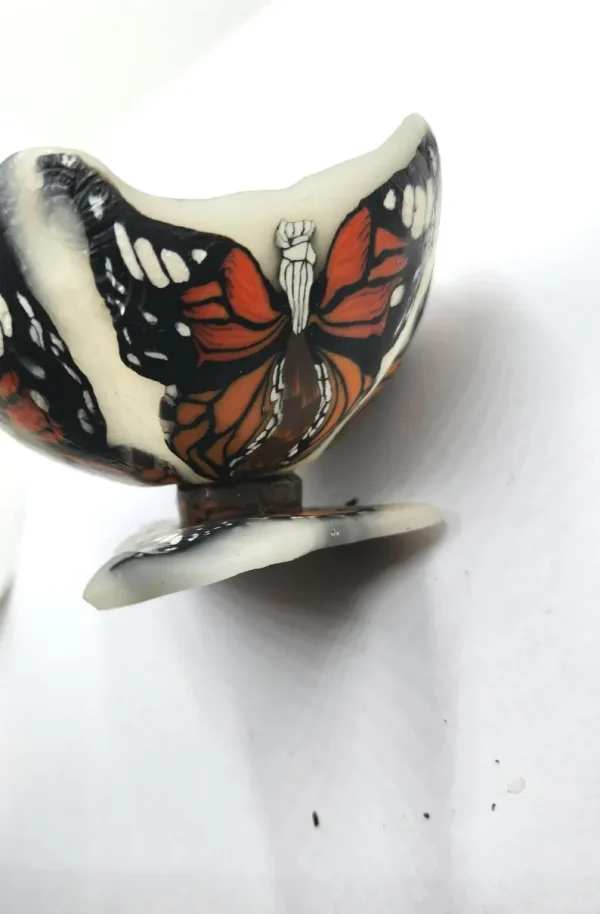 Monarch Butterfly Bowl, Bowl, Polymer Clay Trinket Bowl, Handmade Bowl, Trinket Bowl, OOAK Gift, Clay Bowl