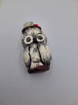 Cute Owl Lighter holder , Polymer Clay, Handmade , OOAK Gift, Polymer Clay Lighters, Clay Lighters Case
