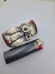 Cute Owl Lighter holder , Polymer Clay, Handmade , OOAK Gift, Polymer Clay Lighters, Clay Lighters Case