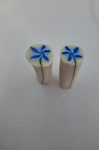 Blue Flower raw cane-Cottage core-Unbaked polymer clay - Raw polymer cane