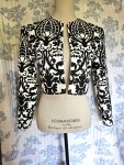 Size M Cropped Jacket Black And White