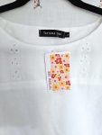 Size L Retro Cotton Eyelet Cropped Top