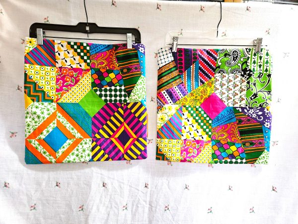 Set of Two Cushion Covers 16" Vintage Fabric