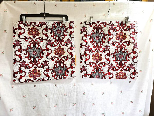 Set of Two Cushion Covers 18" Vintage Fabric