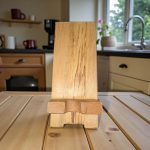 Cell and Tablet Hardwood Holders