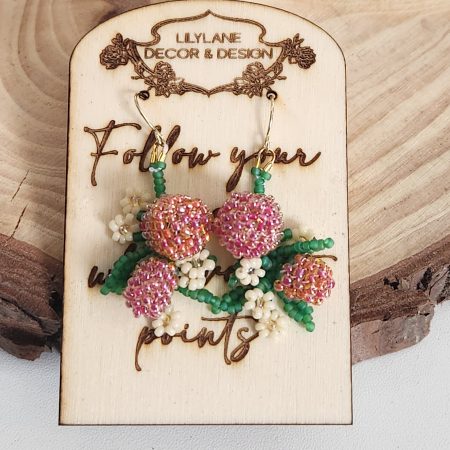 Berry Blossom Beaded Earrings