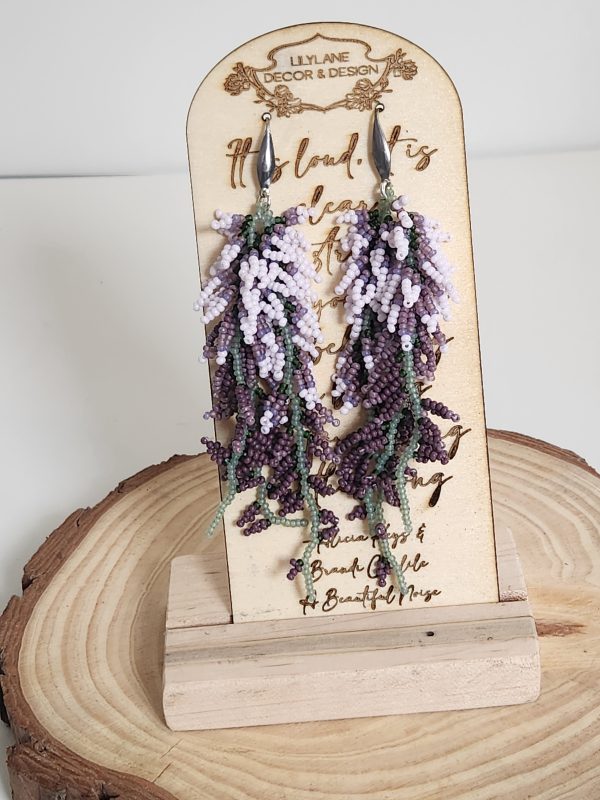 Wisteria Cascade Beaded Earrings