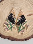 Crow Garden Fringe Beaded Earrings