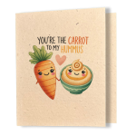 Carrot & Hummus - Better Together Plantable Card