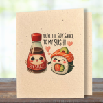 Soy & Sushi - Better Together Plantable Card