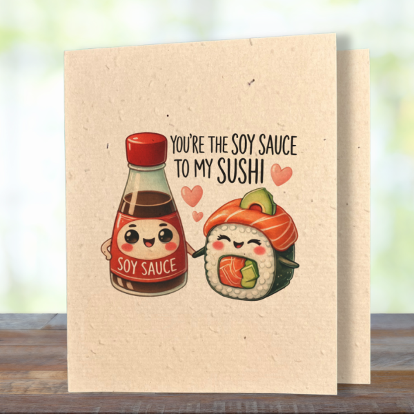 Soy & Sushi - Better Together Plantable Card