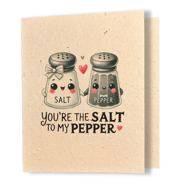 Salt & Pepper - Better Together Plantable Card
