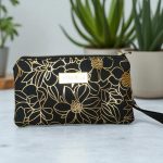 Triple Zipper Wristlet Bag