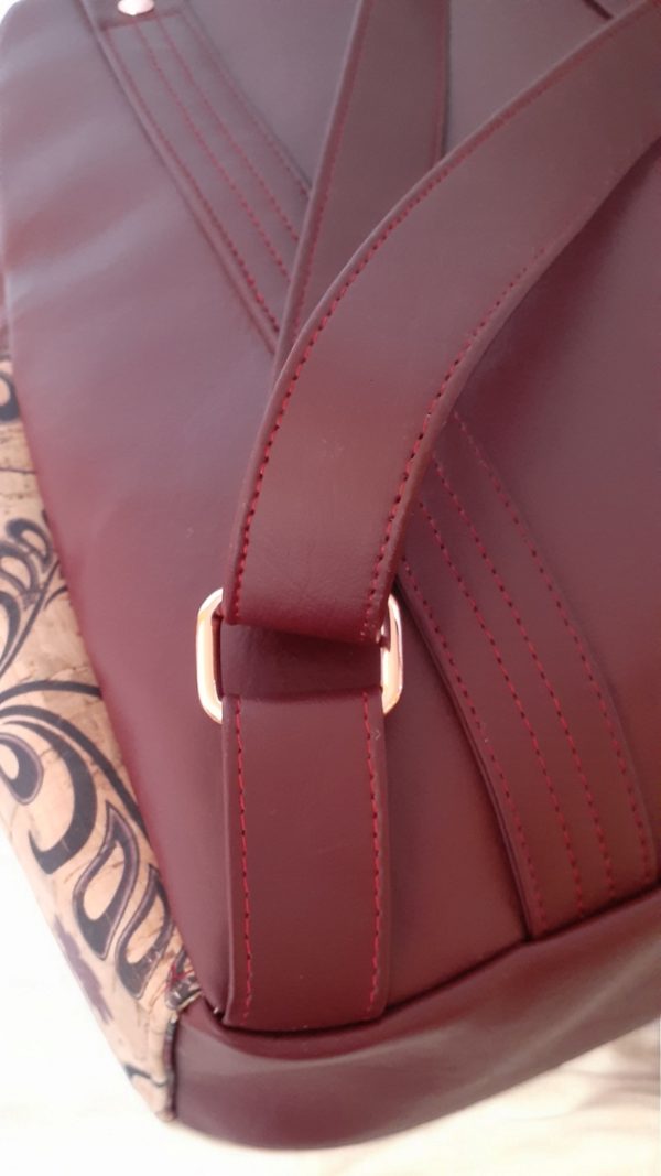 Zenaida Backpack: Cork & Vinyl Medium Backpack