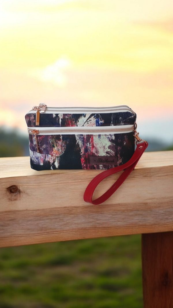 Triple Zipper Pouch