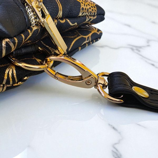 Triple Zipper Wristlet Bag