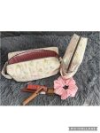 Handmade Floral Gift Bundle- Two Cosmetic Pouches with Scrunchie