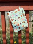 Handmade Quilted Cotton Zipper Pouch| Animal Themed