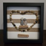 Pebble Art- 8" x 8" - Love