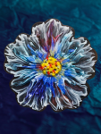 Resin Art Coasters 6" Retro look florals pairs