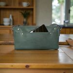 The Zara, Shoulder/Crossbody bag with sleek geometric lines and an asymmetrical flap