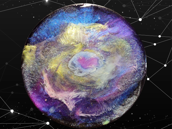 Resin Art Coasters 3.5" Galaxy