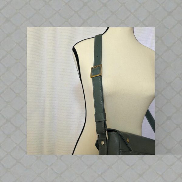 The Zara, Shoulder/Crossbody bag with sleek geometric lines and an asymmetrical flap