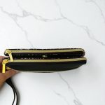 Triple Zipper Wristlet Bag