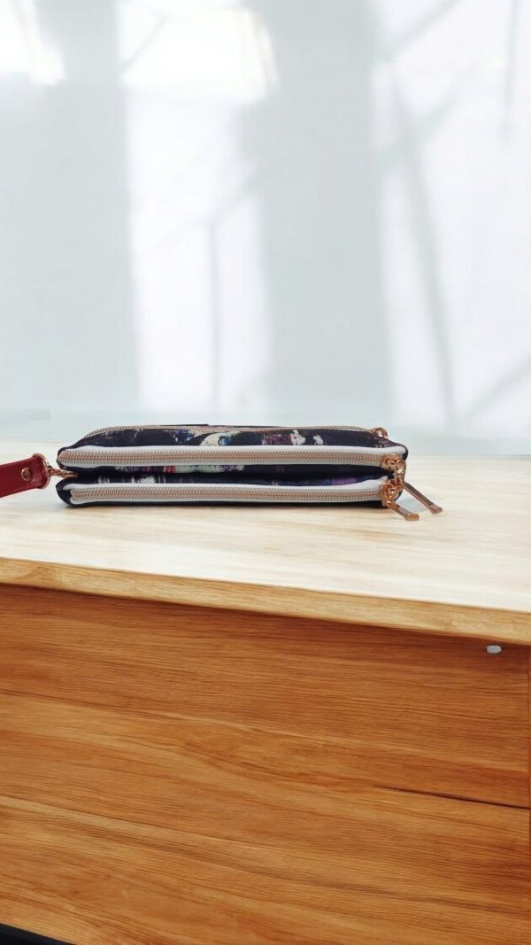 Triple Zipper Pouch