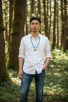 Handcrafted Turquoise, Coral & Abalone Pendant Necklace - Indigenous Design