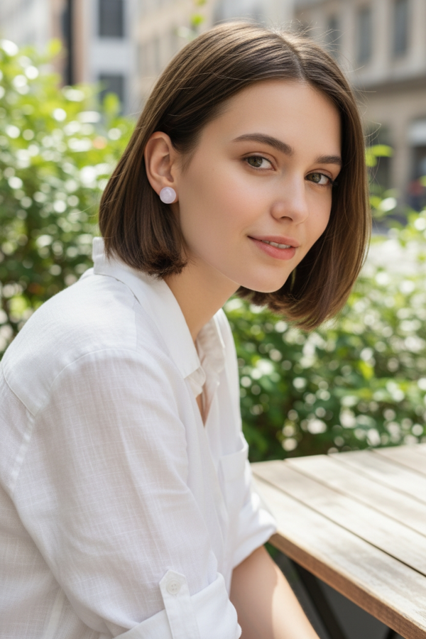 Delicate Rose Quartz Studs: Minimalist Gemstone Earrings for Friends, Gifting & Special Occasions