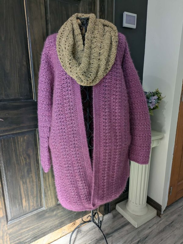 Chevron Neck Warmer Infinity Scarf in Alpaca blend