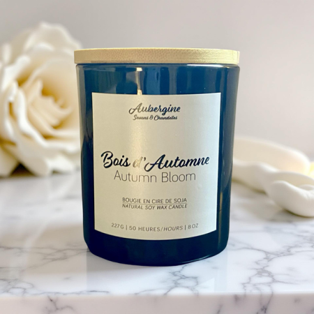 Lemon, Carnation & Pine Soy Candle / Bougie Bois d'Automne, 227 g.