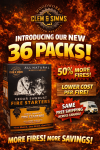Clem & Simms Cedar Fire Starters – 3 Box Bundle (Free Shipping)