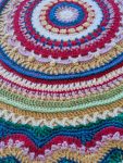 Crocheted Cookie Throw in a perfect circle