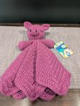 Crocheted Lovey Sleepy Piggy