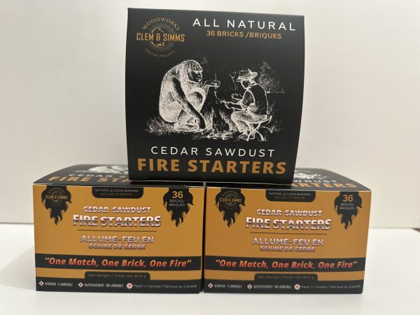 Clem & Simms Cedar Fire Starters – 3 Box Bundle (Free Shipping)