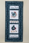 Quilted & Embroidered Table Topper/Wall Hanging