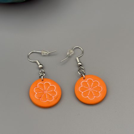 Orange Slices Dangle Earrings