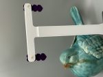 Purple Heart Stack Stud Earrings
