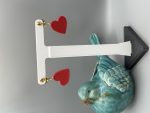 Red Heart Dangle Earrings
