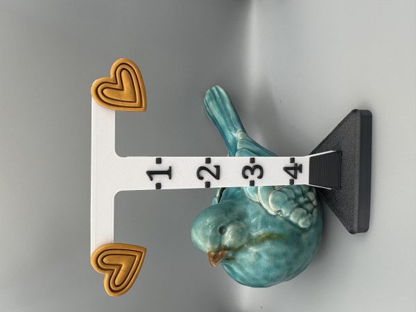 Gold Heart Stud Earrings