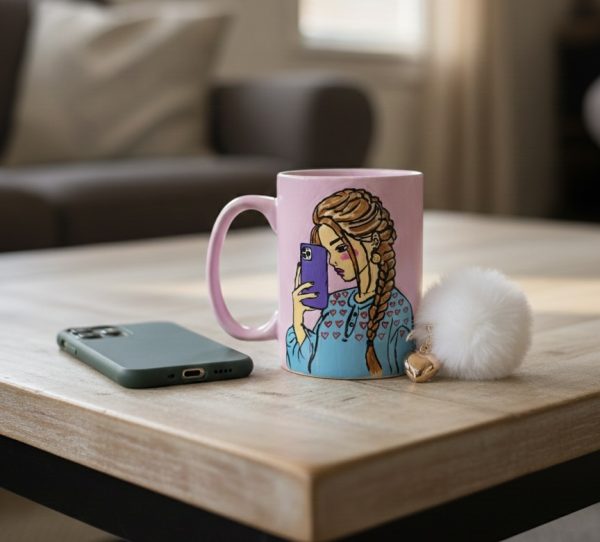 Handpainted Coffee Mug for Photoholic
