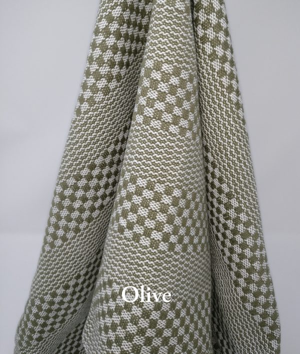 Handwoven Tea Towels / Linge à vaisselle tissé à la main / Green Collection